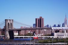 Brooklyn Bridge From Brooklyn Promnade Stock Photo Brooklyn Bridge From Brooklyn Promnade Stock Photo