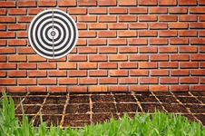 Target On Brickwall Stock Photos Target On Brickwall Stock Photos