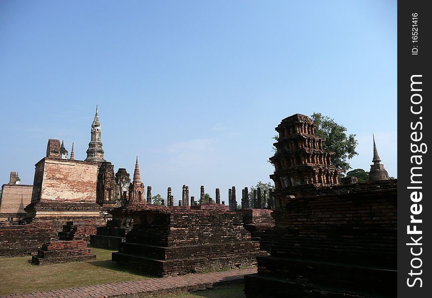 Sukhothai historical site at north of Thailand. Sukhothai historical site at north of Thailand