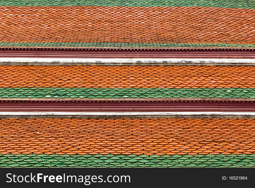 Texture of the thai temple roof