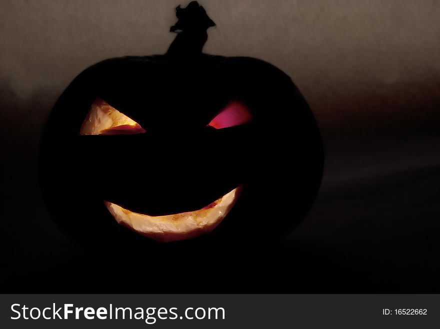 Horror pumpkin face