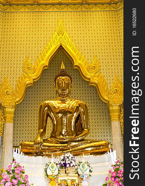 Buddha statue in thai temple church. Buddha statue in thai temple church