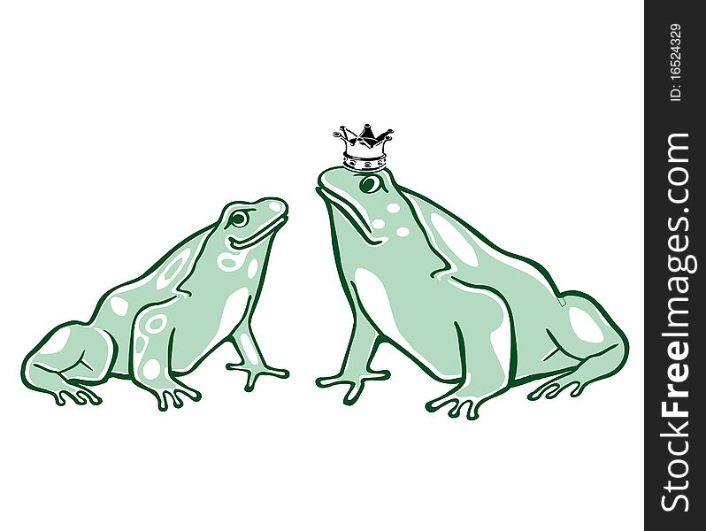 Frog King and queen frog