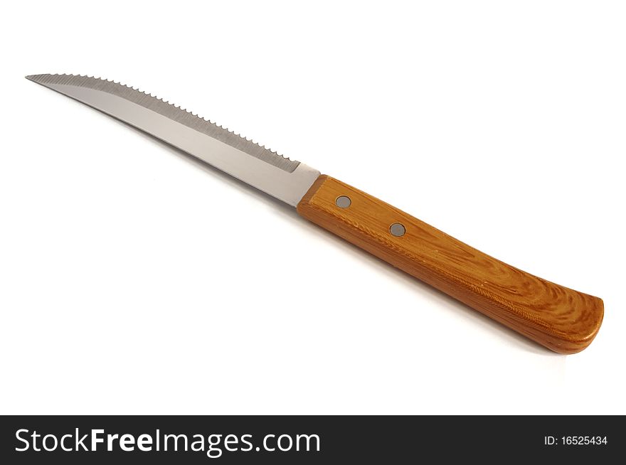 Knife With Wooden Handle