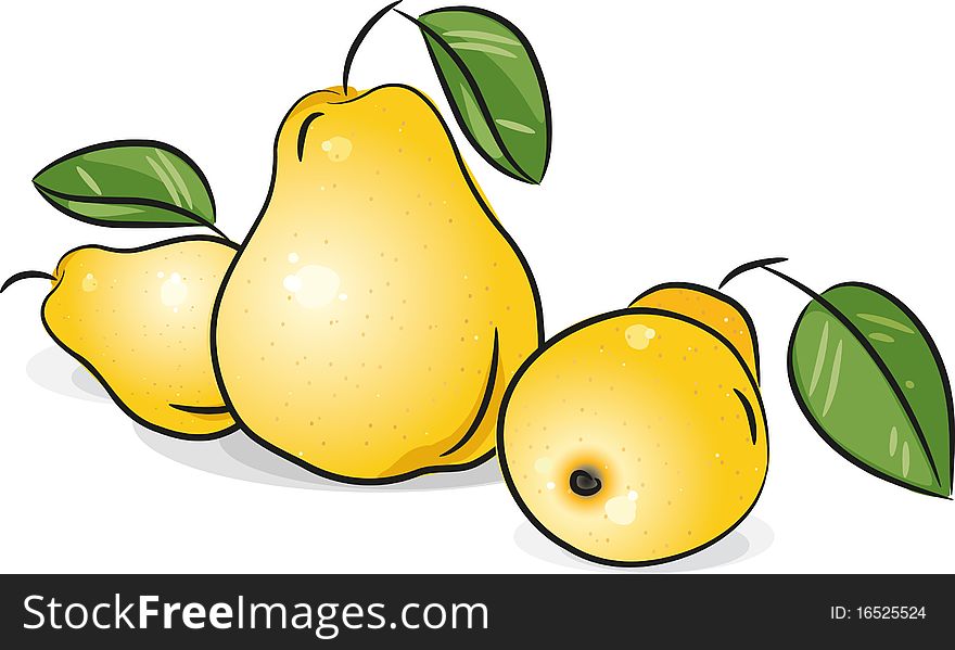 Yellow pears