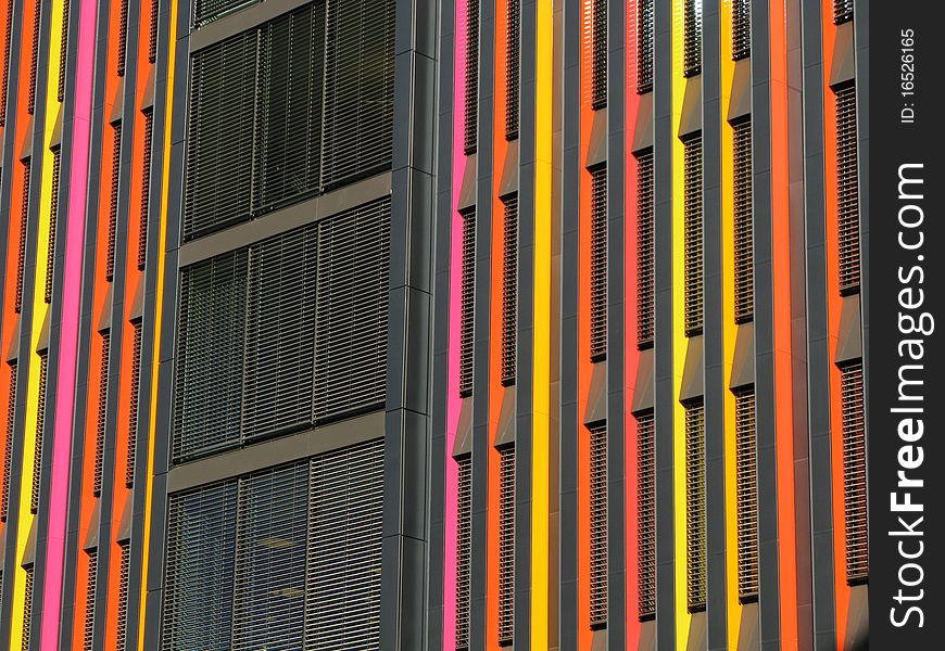 Modern architecture - colourful modern building