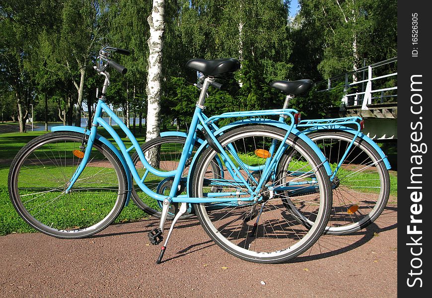 Ecological rent bikes on trip