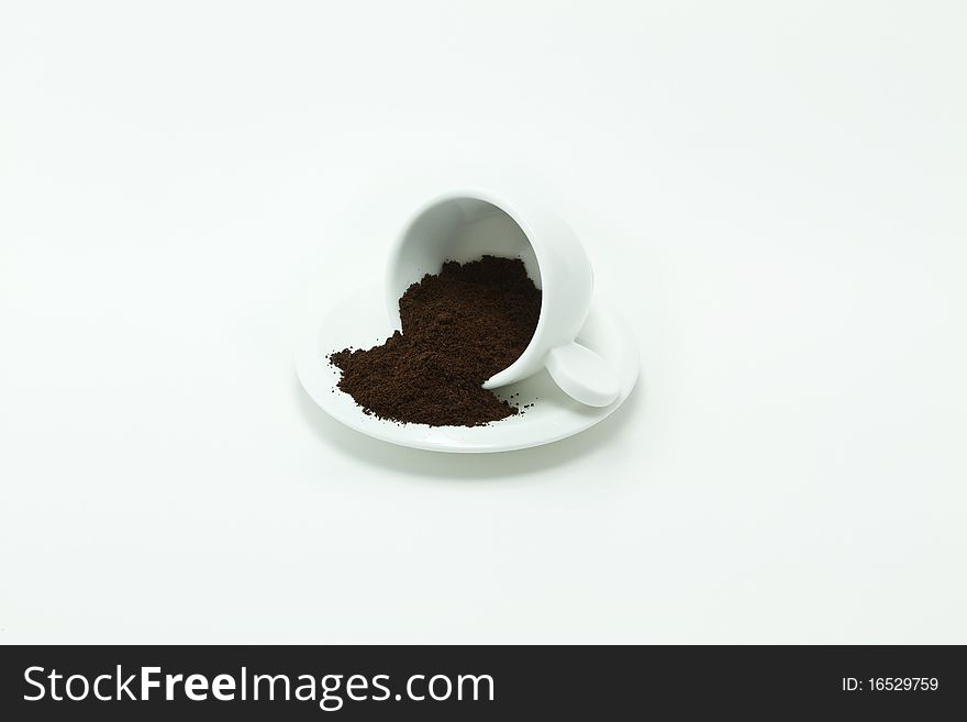 Turkish coffee on a white background