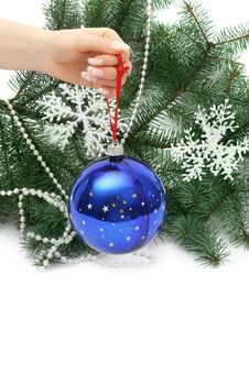 Hand Holding Christmas Ball Stock Photos Hand Holding Christmas Ball Stock Photos
