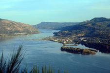Hood River Town, Oregon. Stock Images