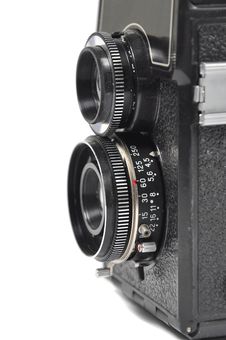 Old Middle-format Camera Stock Image