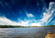 Amazing Autumnal Pond. Royalty Free Stock Photo Amazing Autumnal Pond. Royalty Free Stock Photo