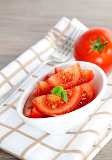 Tomato Salad With Fresh Pepper Stock Image Tomato Salad With Fresh Pepper Stock Image