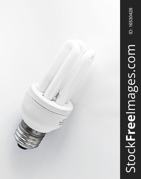 Compact Fluorescent Lightbulb Isolated