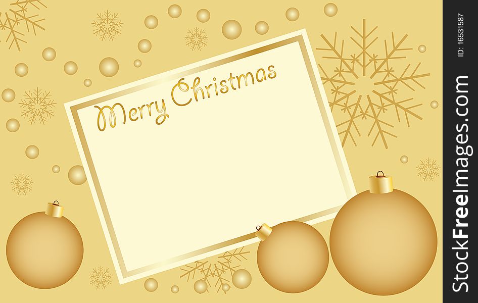 Abstract golden christmas background, with room for text. Abstract golden christmas background, with room for text.
