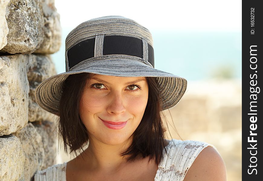 Attractive Woman In A Hat