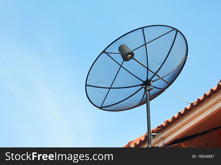 Satellite Dish On The Roof