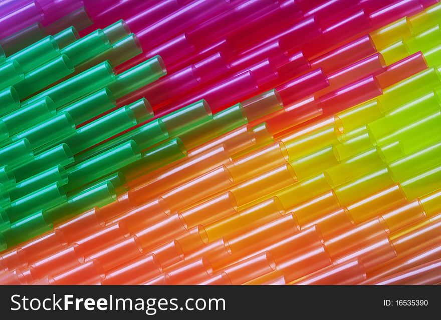 Background Of A Cocktail Straws
