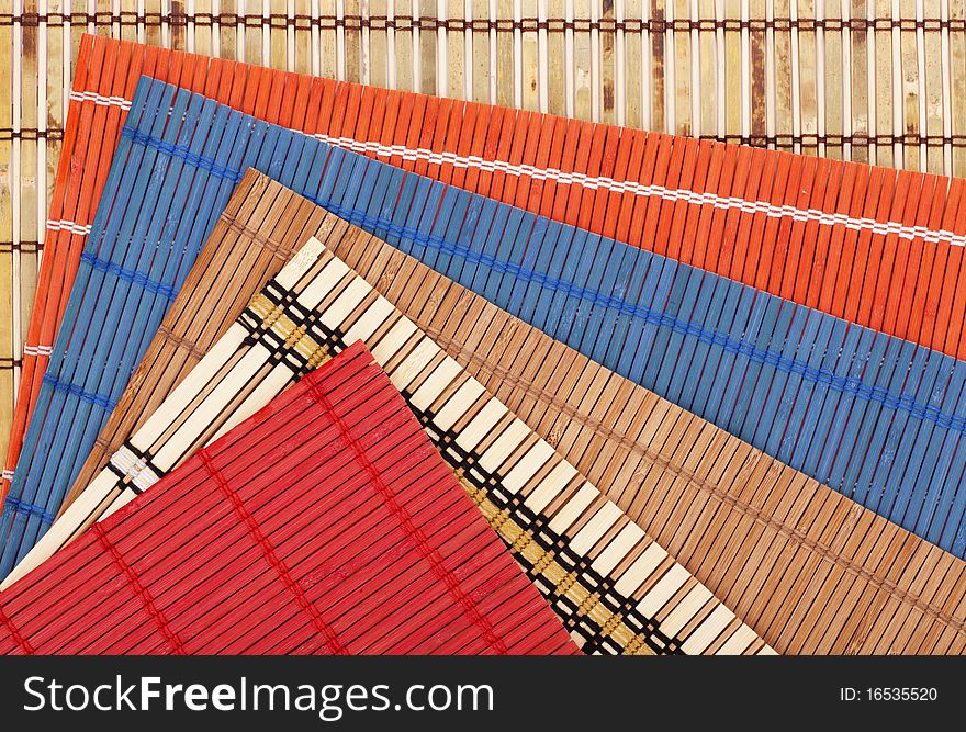 Series. coloured bamboo mat texture. Series. coloured bamboo mat texture