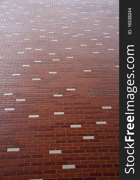 Decorative brick wall, background texture