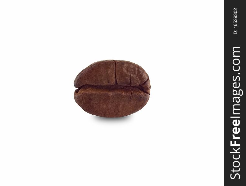 Macro of a coffee bean. Macro of a coffee bean