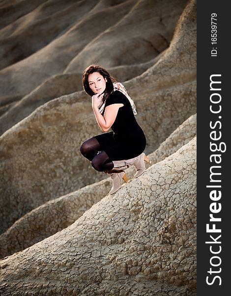 Portrait Of A Beautiful Woman, Outdoor Portrait