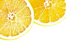 Two Lemons Cross Section Stock Photography Two Lemons Cross Section Stock Photography