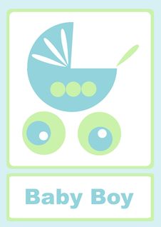 Baby Boy Announcement Stock Image Baby Boy Announcement Stock Image