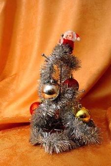 Santa On A Decorated Cup Stand Stock Photography Santa On A Decorated Cup Stand Stock Photography