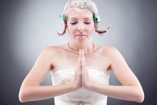 Praying Beautiful Romantic Bride Royalty Free Stock Photo Praying Beautiful Romantic Bride Royalty Free Stock Photo