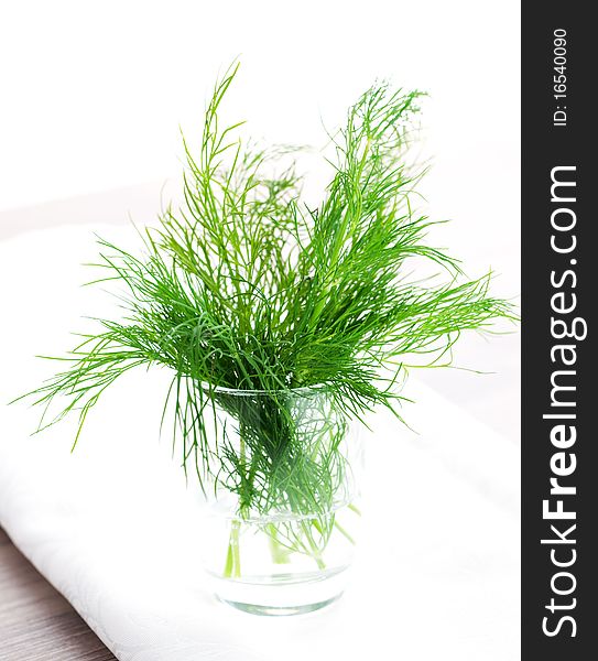 Dill In A Glass Of Water