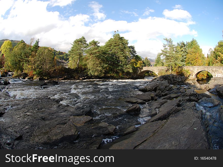 Clouds Above Dochart Falls