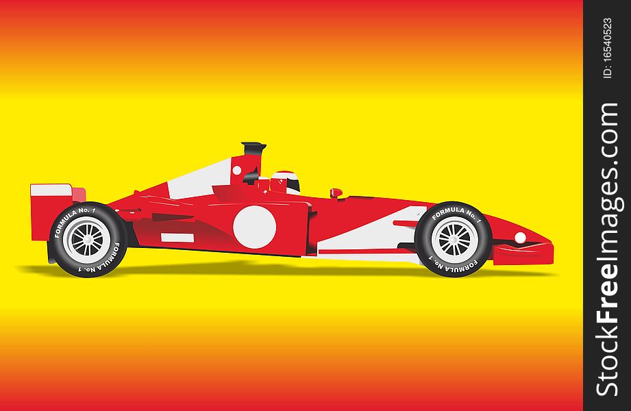 Formula on red-yellow background. Formula on red-yellow background.