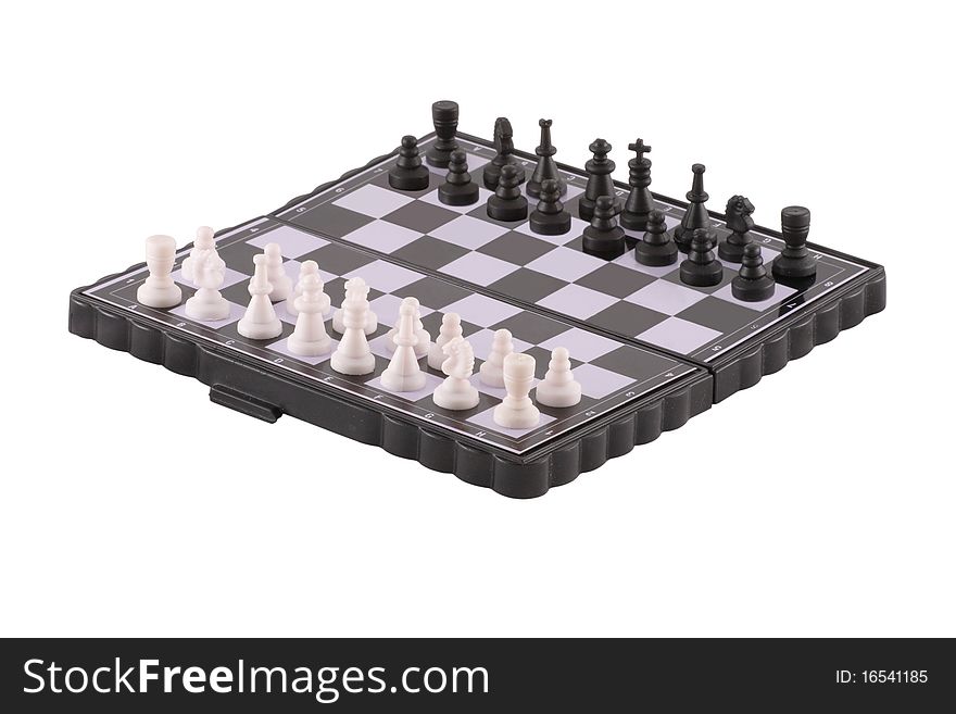 The image of chessboard with the chess on it