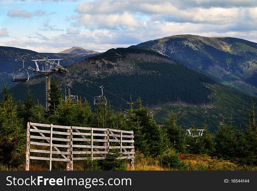 Green Hills and the town Spindleruv mlyn