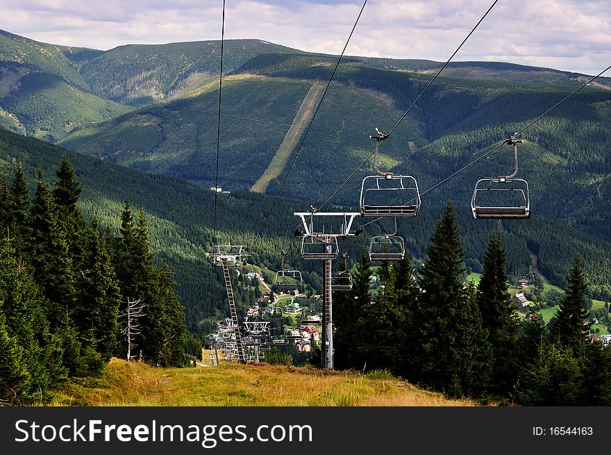 Green Hills and the town Spindleruv mlyn