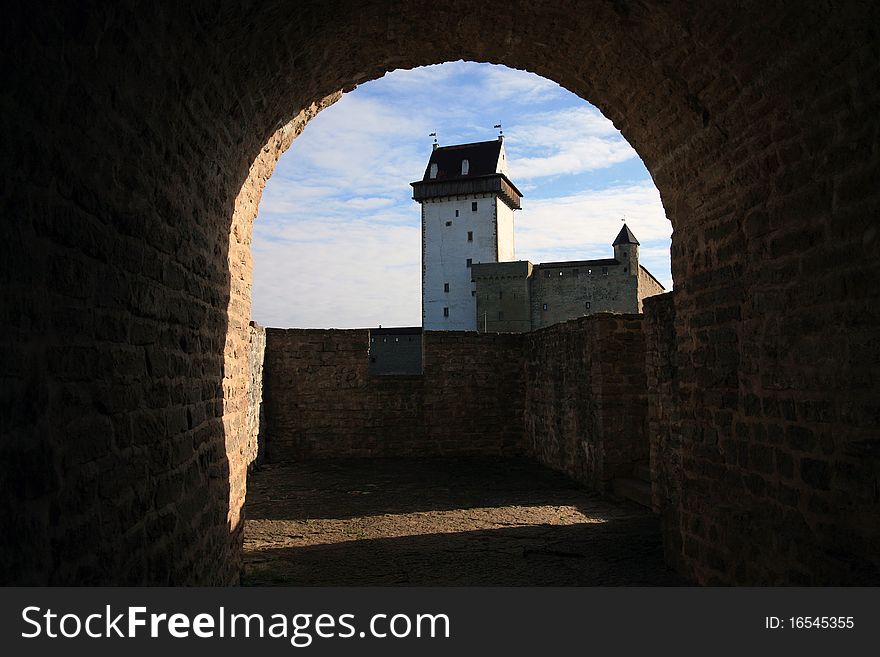 Old Fortress In The City Of Narva