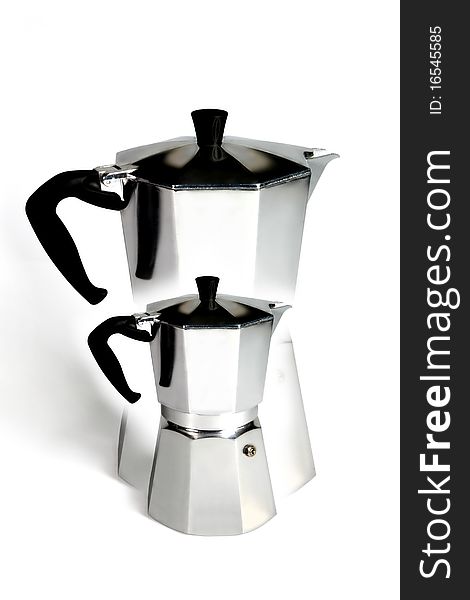 Set of small coffee machines for domestic use