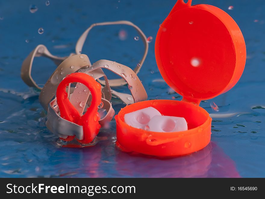 Swimming Ear Plugs and Nose Clip. Swimming Ear Plugs and Nose Clip