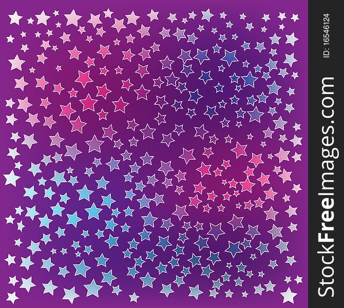 Pink stars abstract christmas background