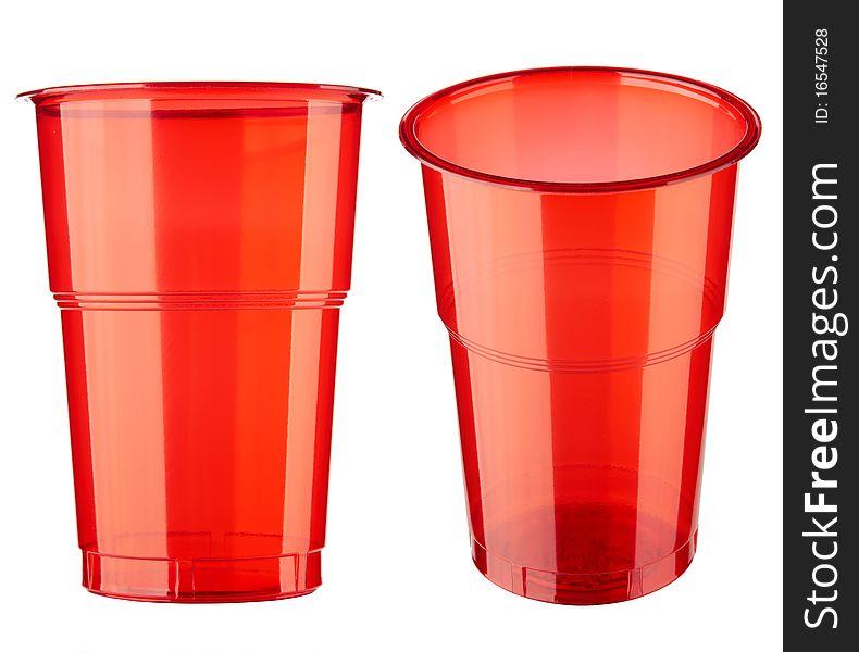 Two Plastic Glasses