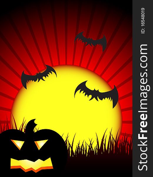 Halloween night background