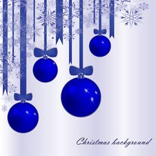 Christmas Background With Fur-tree Spheres Royalty Free Stock Photography Christmas Background With Fur-tree Spheres Royalty Free Stock Photography