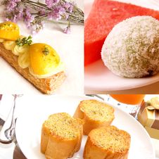 Gourmet Dessert Collage Stock Photo Gourmet Dessert Collage Stock Photo