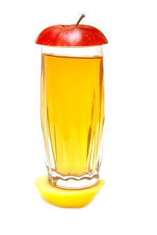 Apple Juice And Lobule Fresh Apple Royalty Free Stock Photography Apple Juice And Lobule Fresh Apple Royalty Free Stock Photography