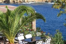 Outdoor Beach Restaurant Royalty Free Stock Photography Outdoor Beach Restaurant Royalty Free Stock Photography