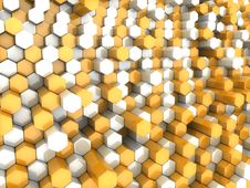 Orange Hexagons Stock Photo Orange Hexagons Stock Photo
