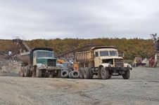 Two Old Truck Royalty Free Stock Images Two Old Truck Royalty Free Stock Images