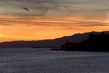 Sunset In Genoa Royalty Free Stock Image Sunset In Genoa Royalty Free Stock Image