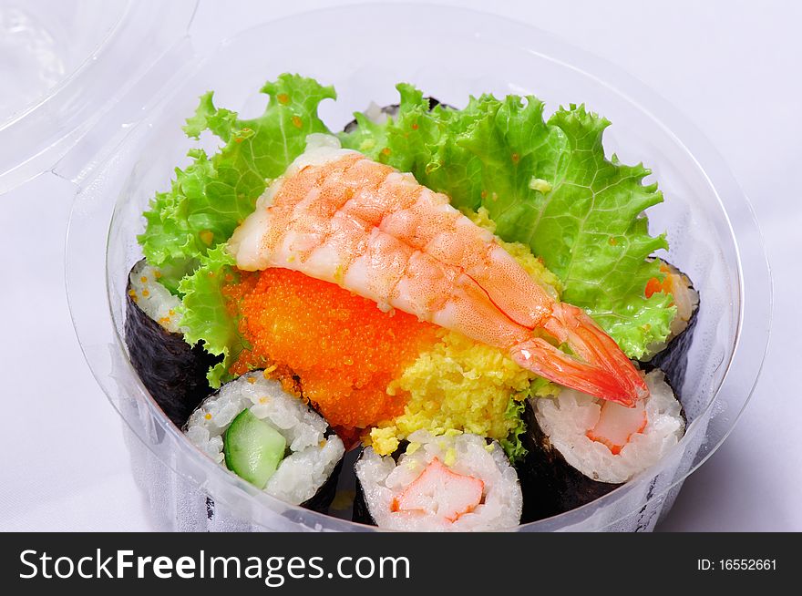 Sushi, the famous menu of Japanese Food. Sushi, the famous menu of Japanese Food